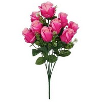 ROSE BOCCIOLI MAZZO 8 FIORI CM.43